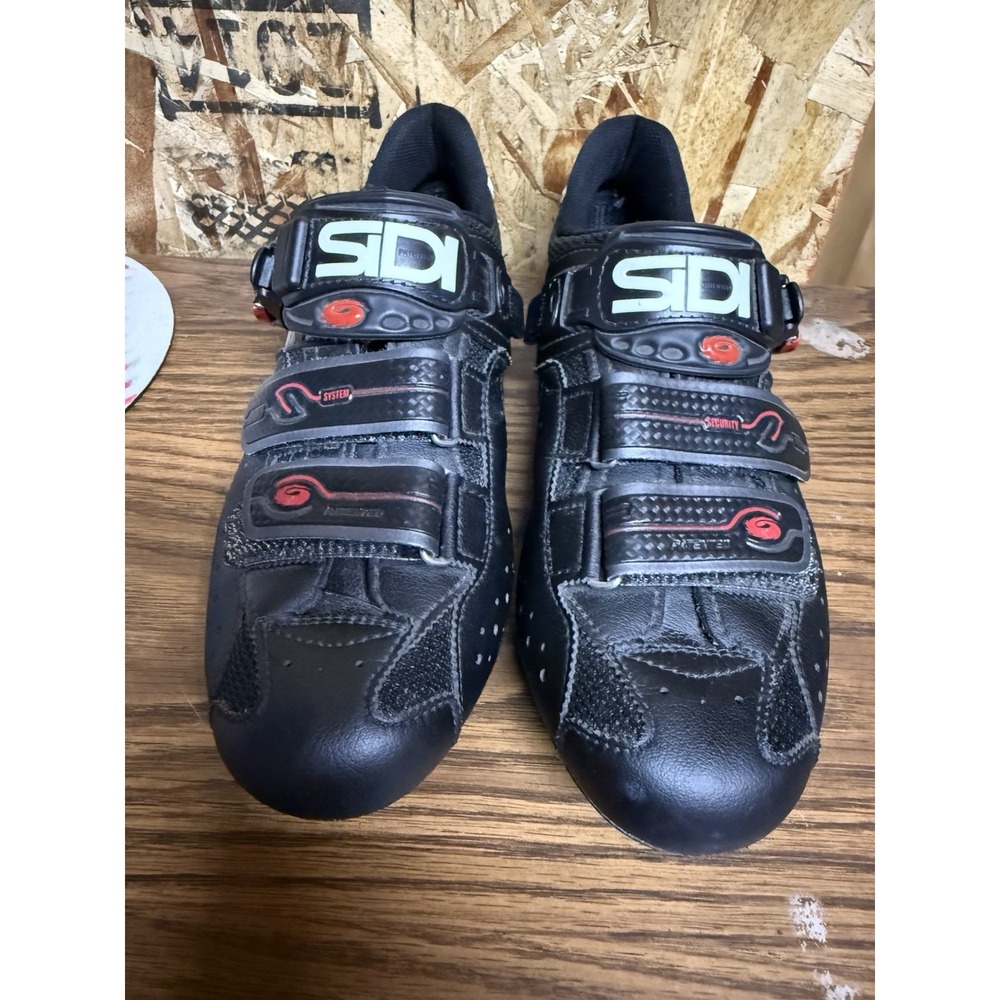 Sidi S-Pro Carbon Millennium III Road Cycling Shoes EU 41 Black Red 3 Bolt